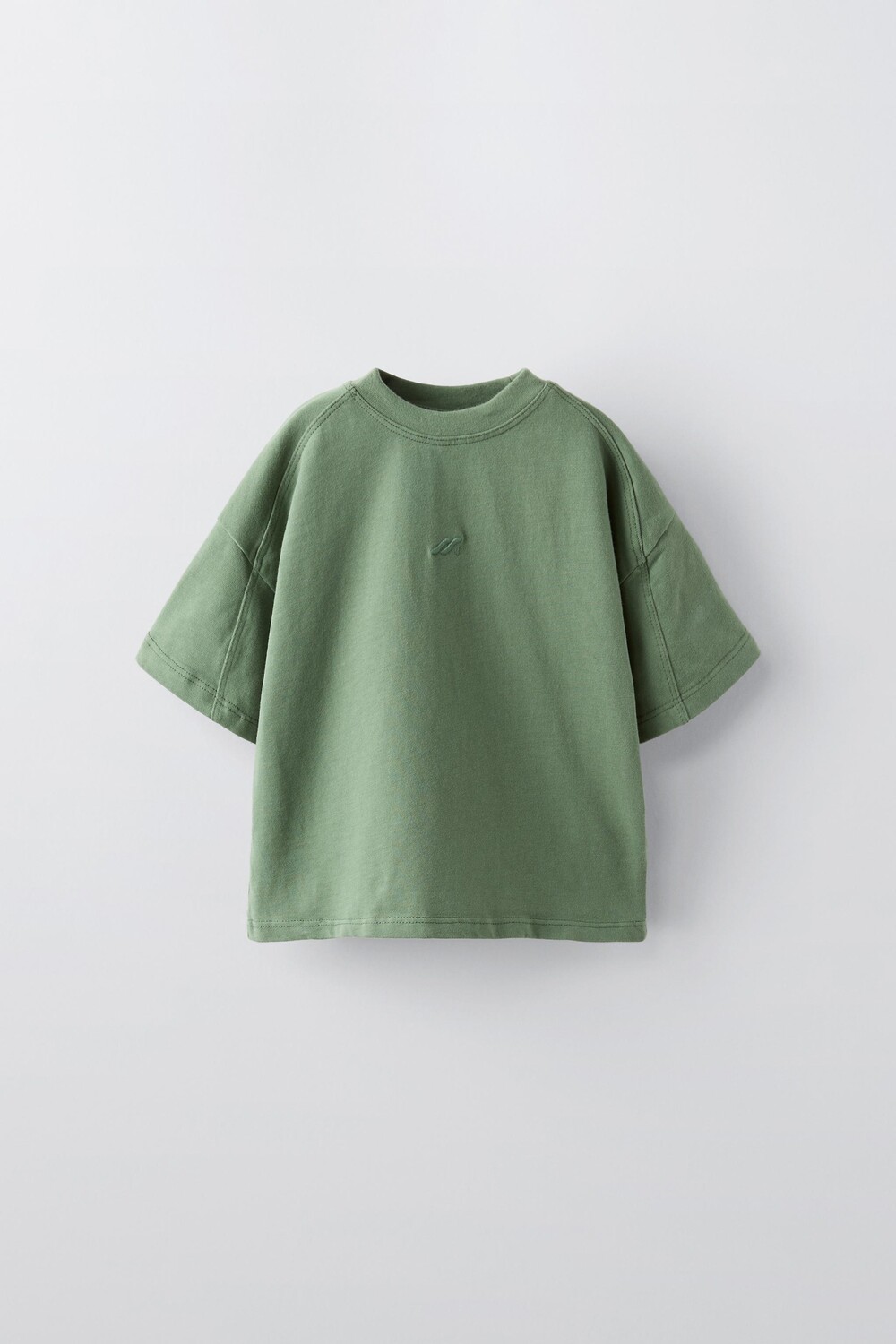 

Вышитая футболка ZARA, средне-зеленый