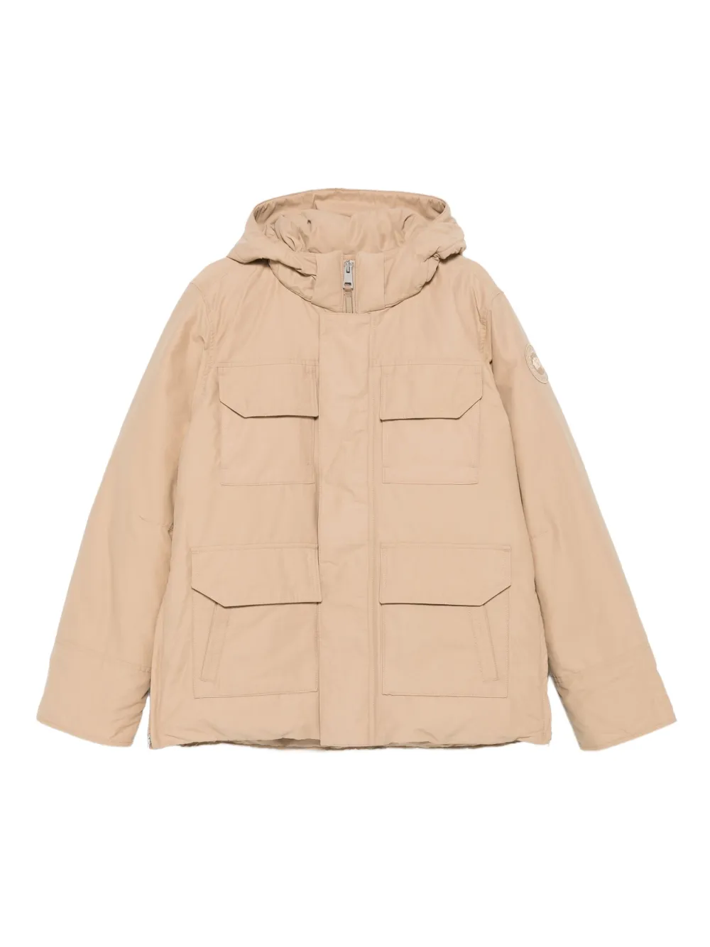 Пуховик с капюшоном Canada Goose, нейтральный