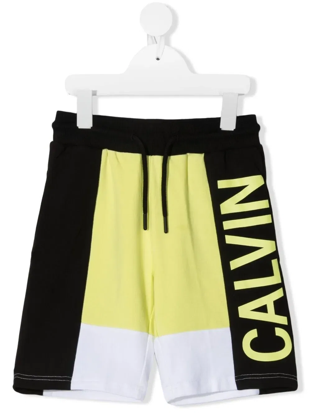 Спортивные шорты с логотипом Calvin Klein Kids, желтый