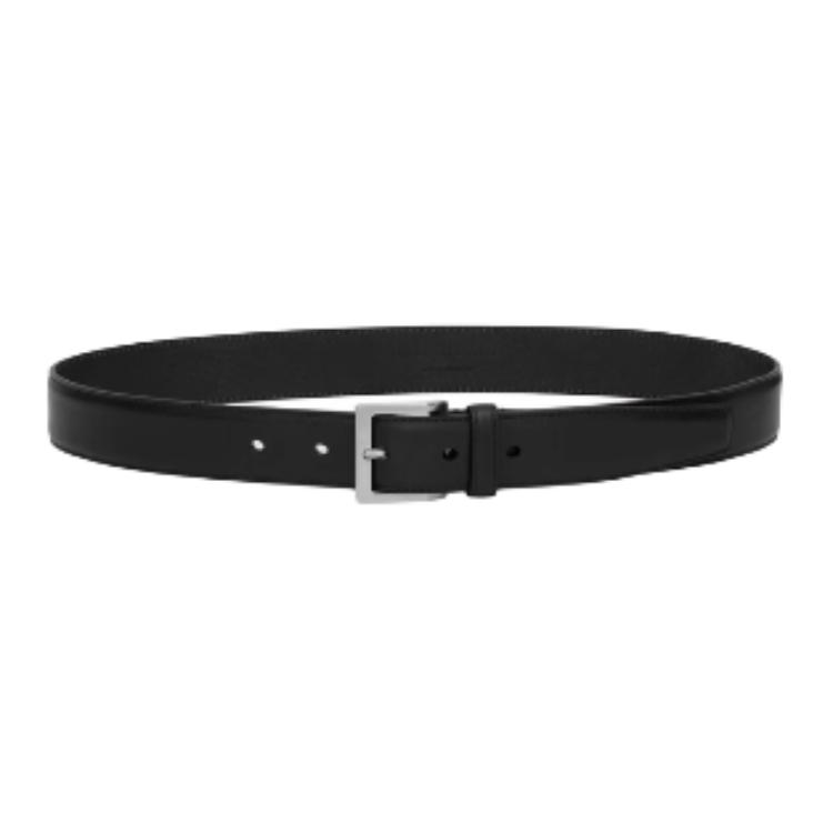 

SAINT LAURENT Кожаный женский ремень из коровьей кожи черный 3 см, Black