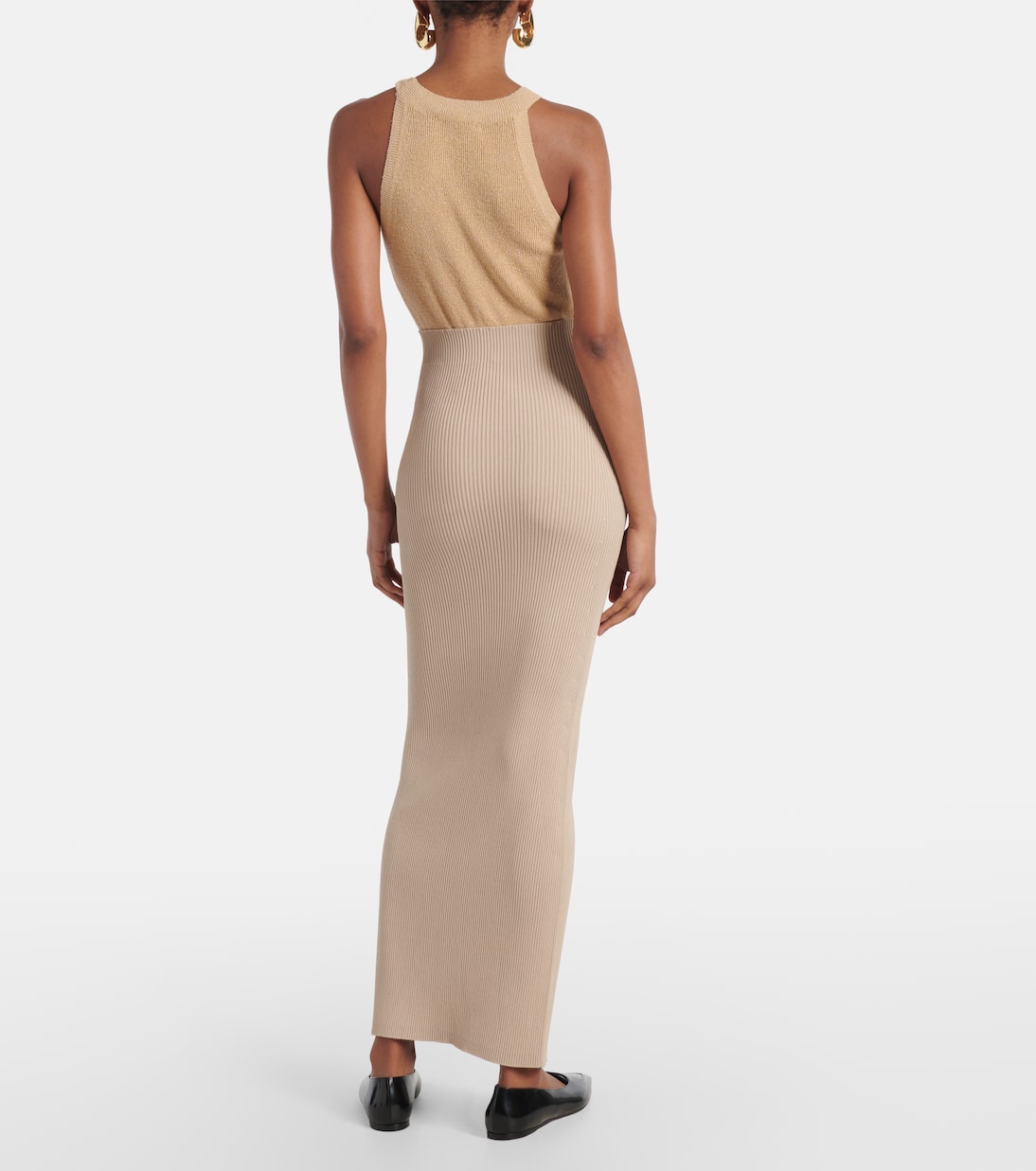 Юбка макси Aprile1234 из крепа с высокой талией Max Mara, Solido — фото 3