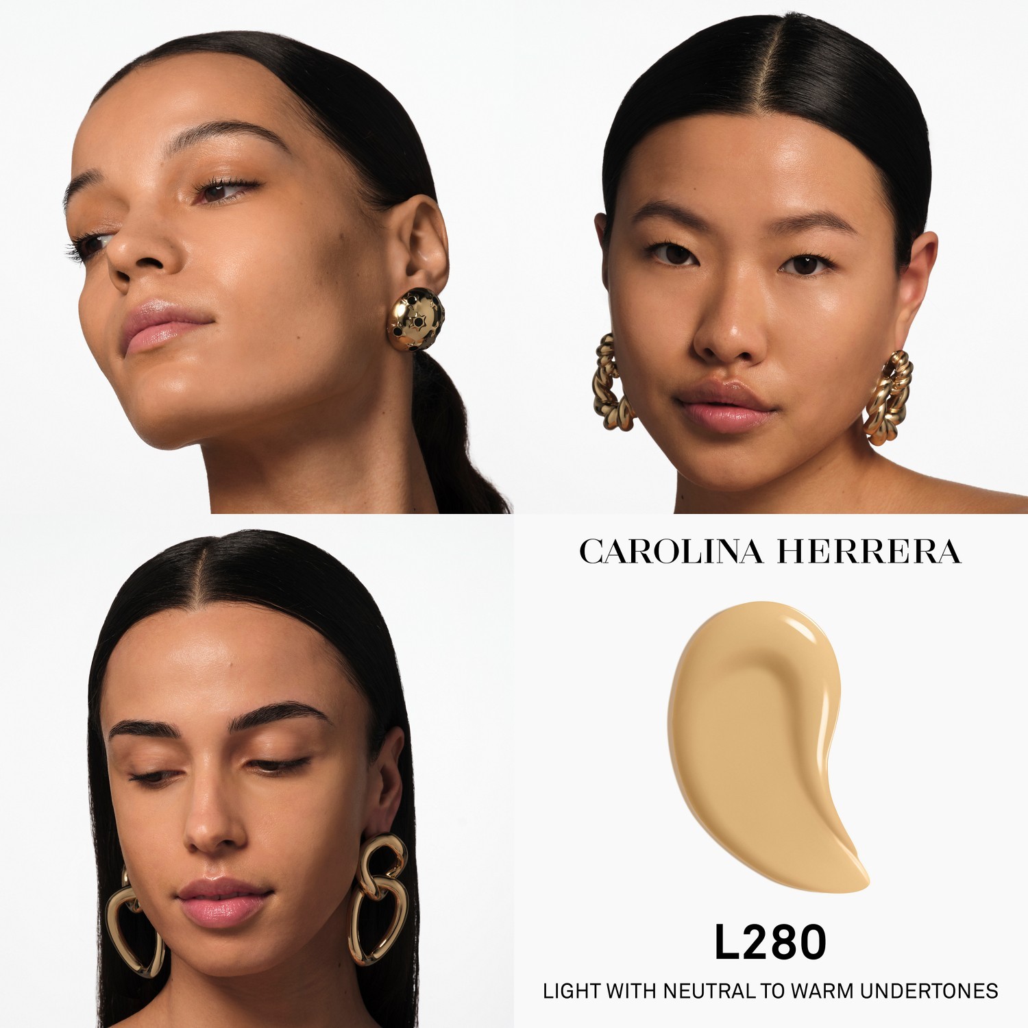Тональный крем для лица nude couture triple moisture serum Carolina Herrera, f280, вес 30 гр. — фото 4