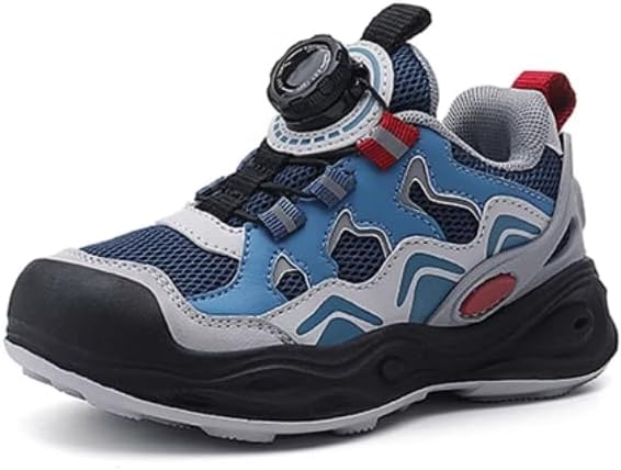 

Детские кроссовки для спорта, дышащие беговые кроссовки с сеткой, фиолетовые и серые, без шнурков Generic