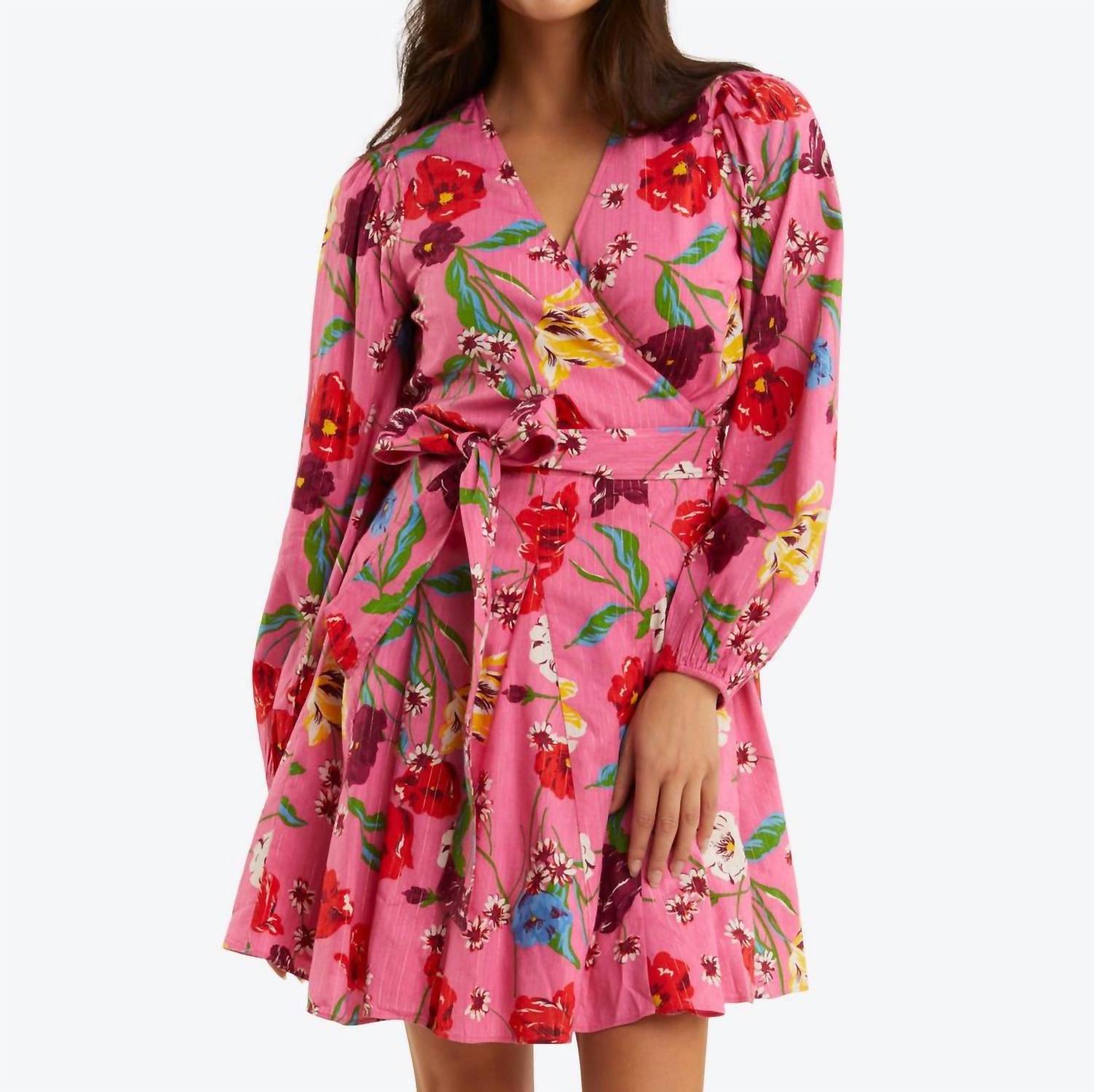 

Платье Jordan Wrap с цветочным принтом и люрексом Draper James, цвет lurex floral