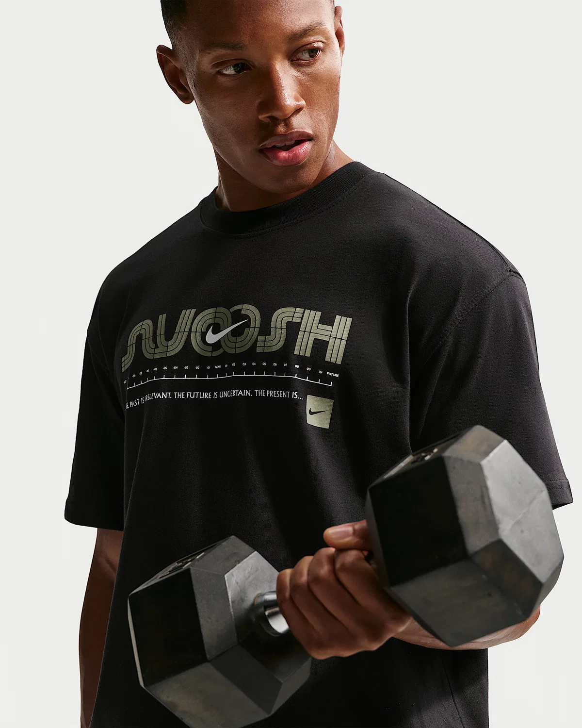 Мужская тренировочная футболка Nike, Black — фото 3