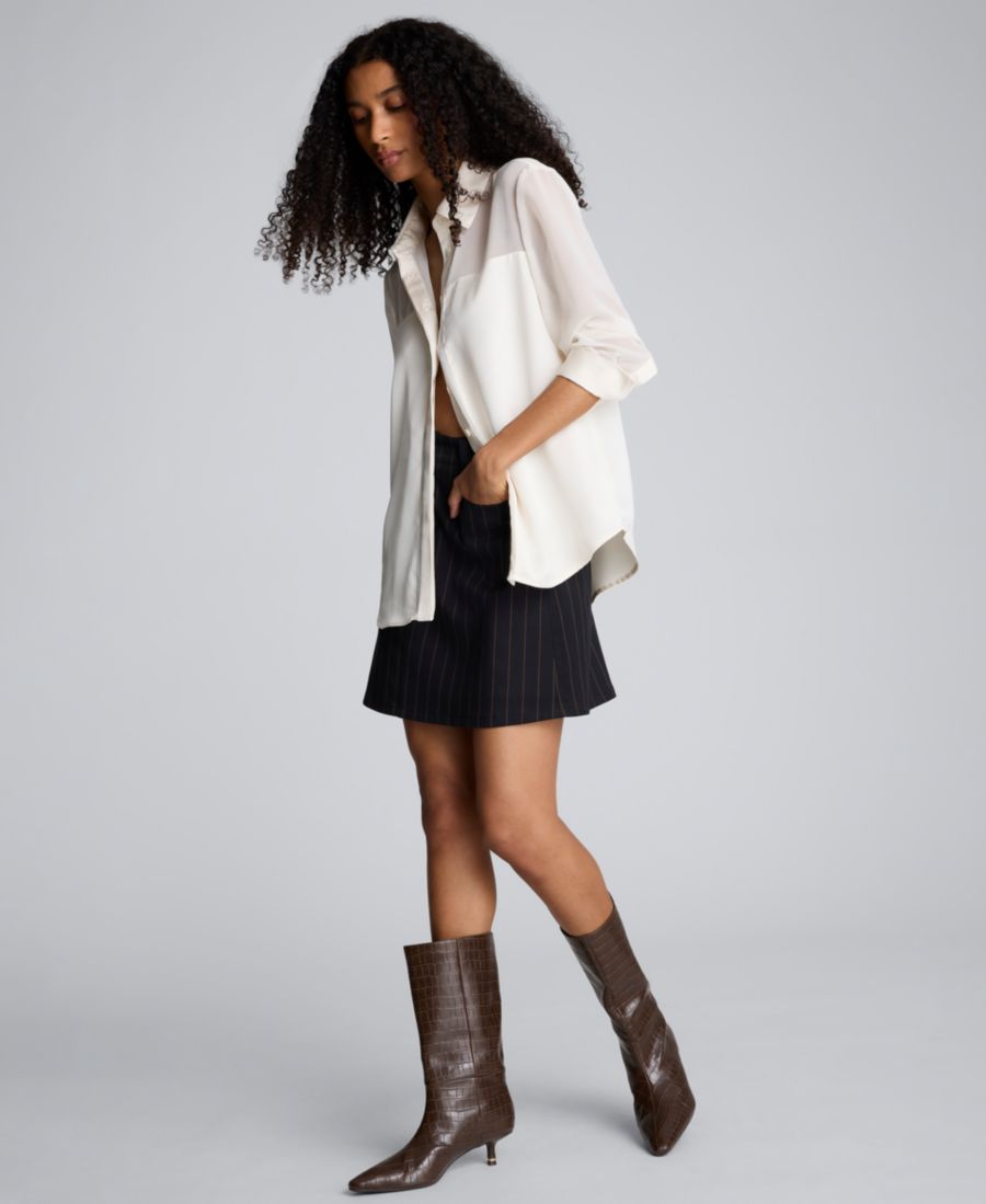 

Женская рубашка с воротником на пуговицах Kenneth Cole, Oyster