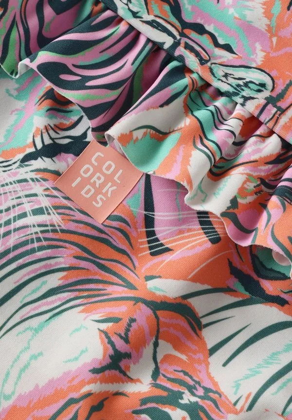 Бикини с оборками и принтом по всей поверхности Color Kids, Begonia Pink — фото 3