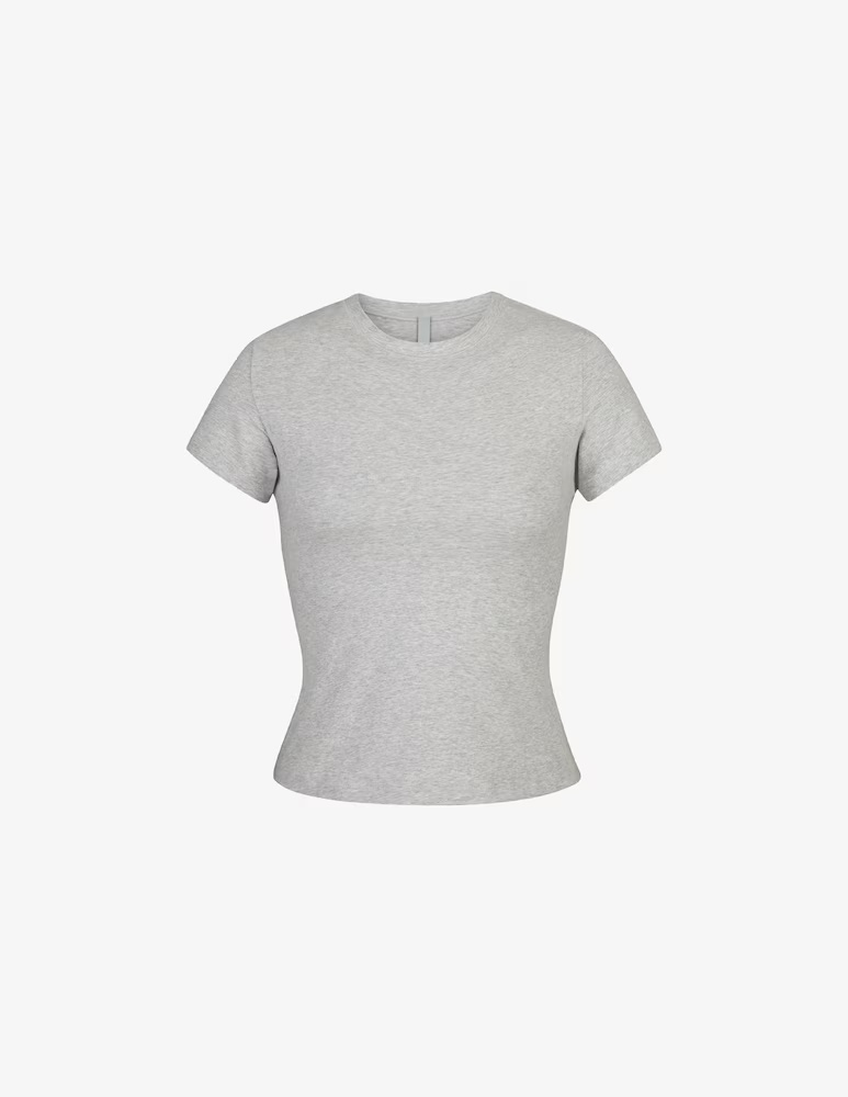 

Футболка SKIMS, цвет Light Heather Grey