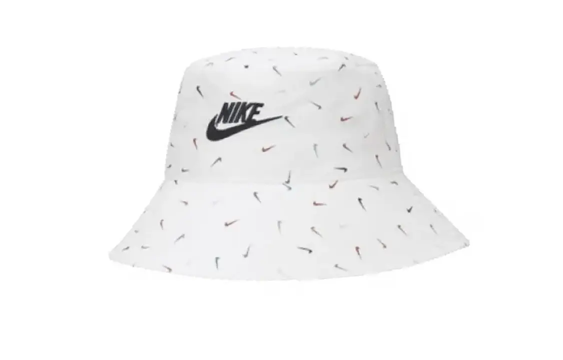 

Детская белая кепка-ведро Nike из полиэстера