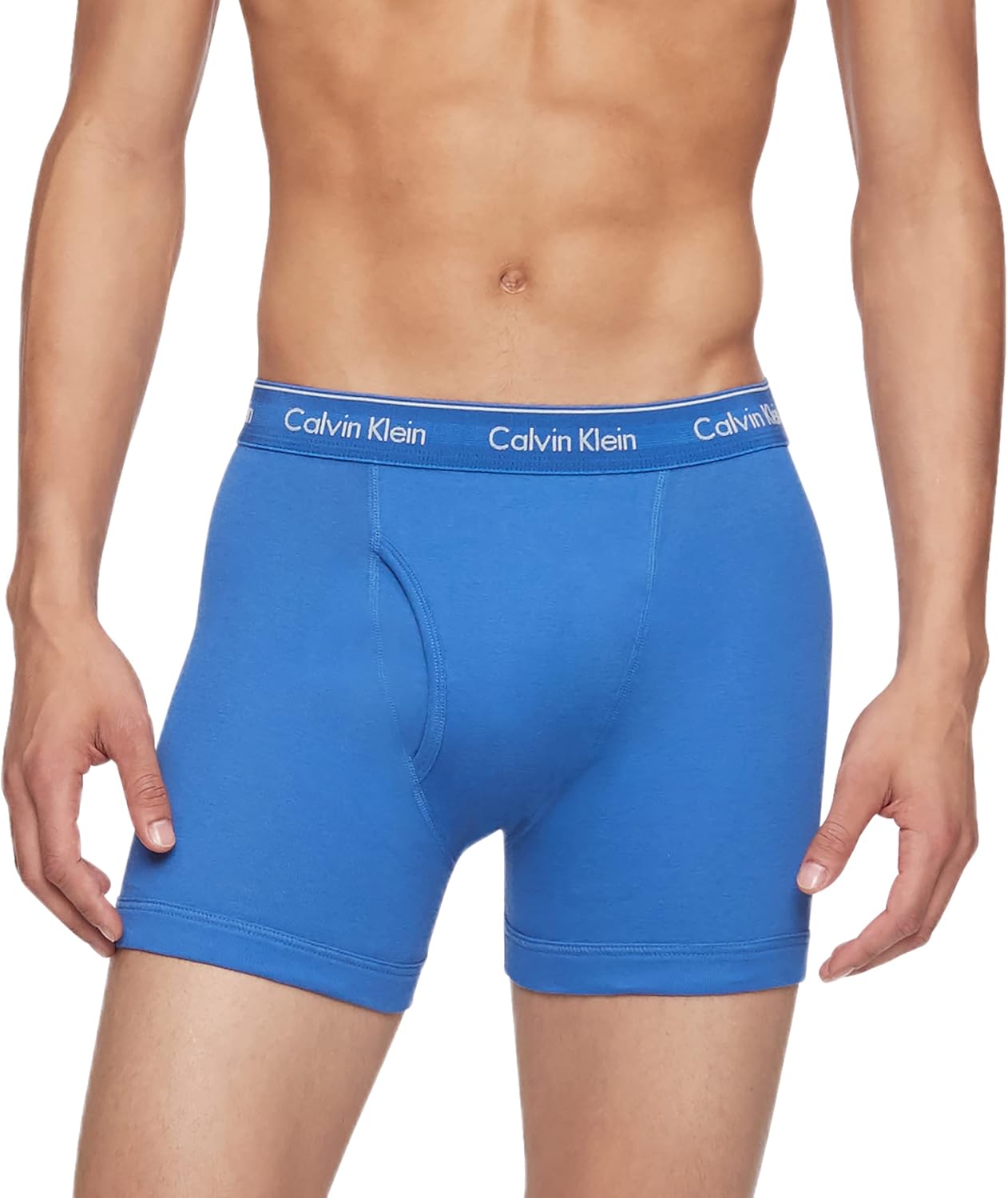 Комплект из 3 мужских боксеров Calvin Klein Cotton Classics, Medieval Blue, Minnow, Blue Bay — фото 2