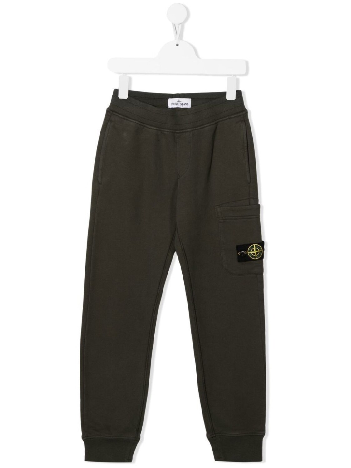 

Спортивные брюки с нашивкой-логотипом Stone Island Junior, зеленый