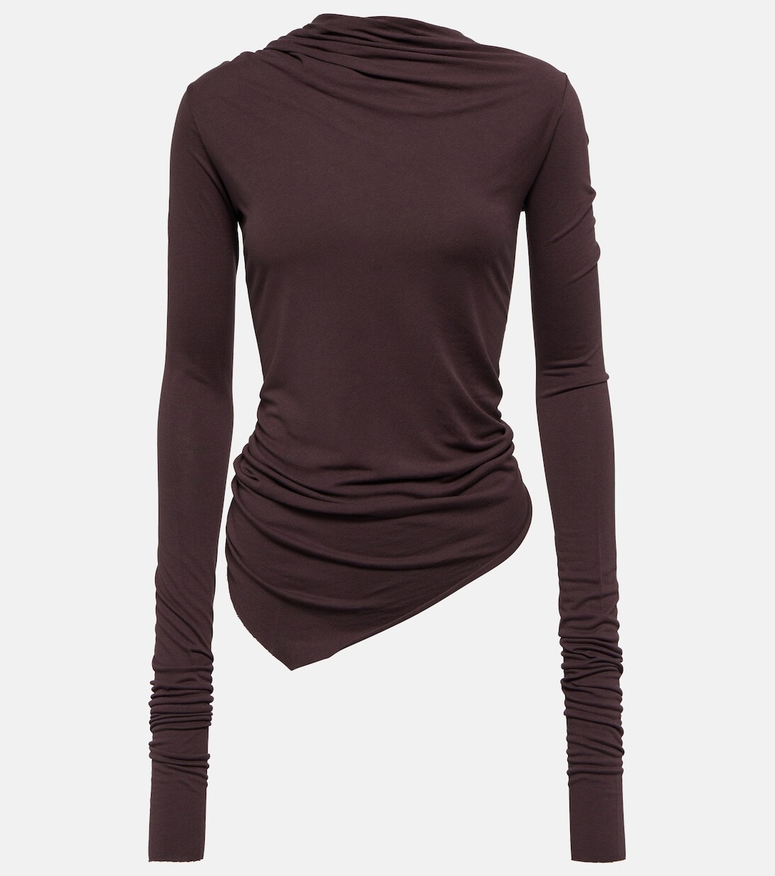 

Топ из джерси с драпировкой lilies Rick Owens, фиолетовый