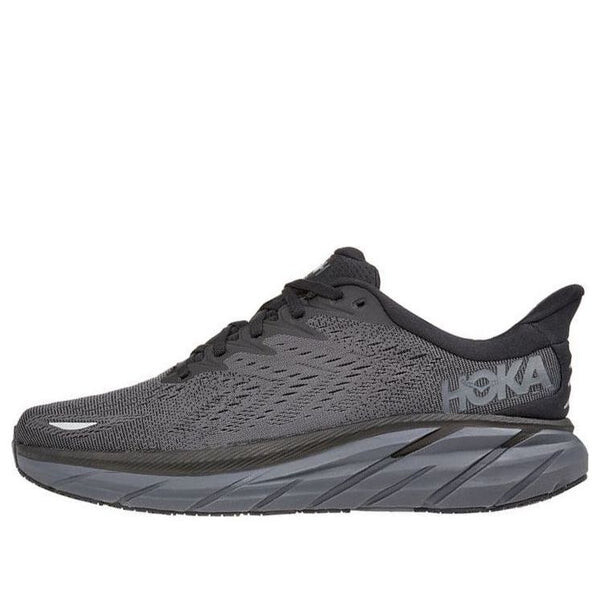 

Кроссовки clifton 8 2e wide 'black' Hoka One One, черный