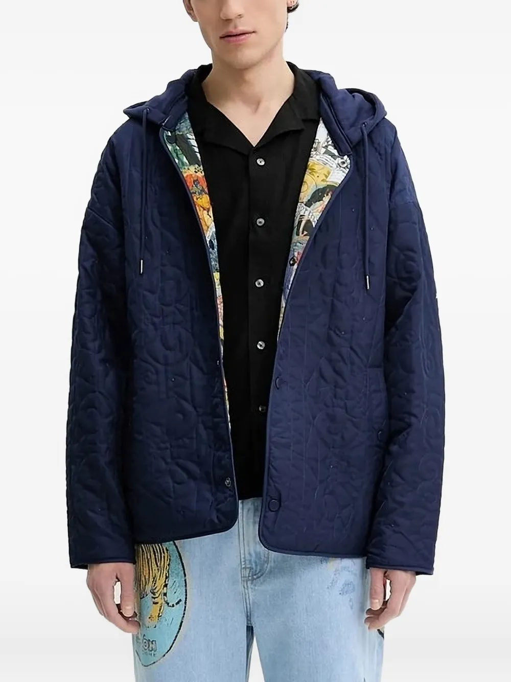 

Стеганая двусторонняя куртка Desigual, синий