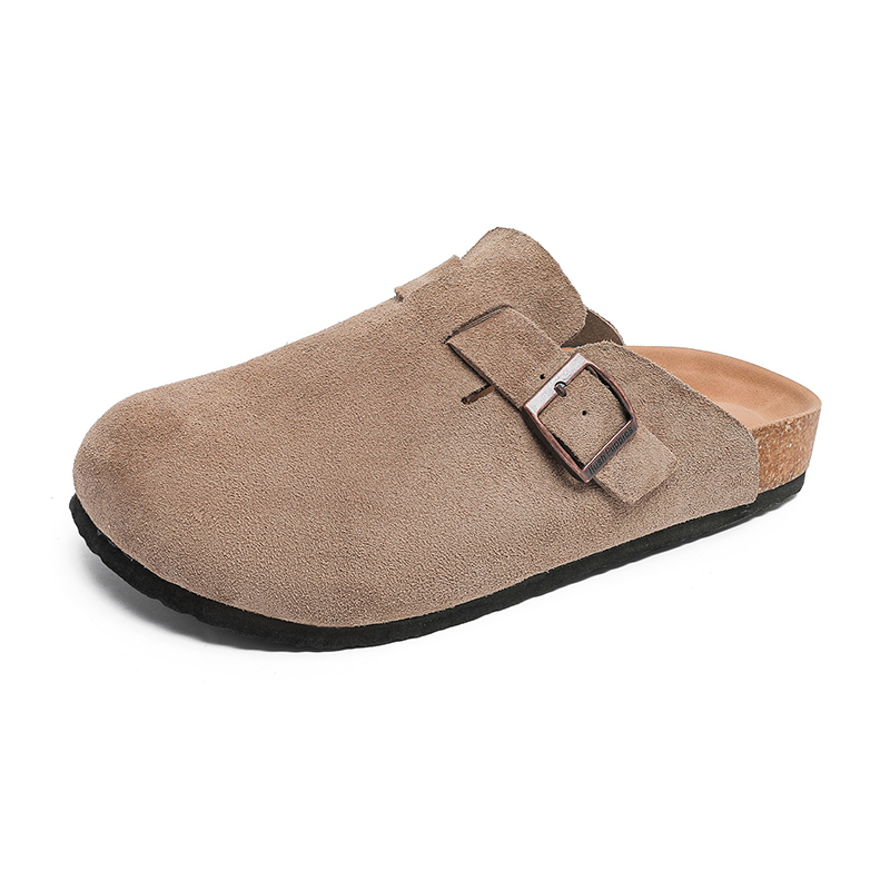

SOBB Коричневые унисекс шлепанцы на пробковой подошве, цвет Khaki
