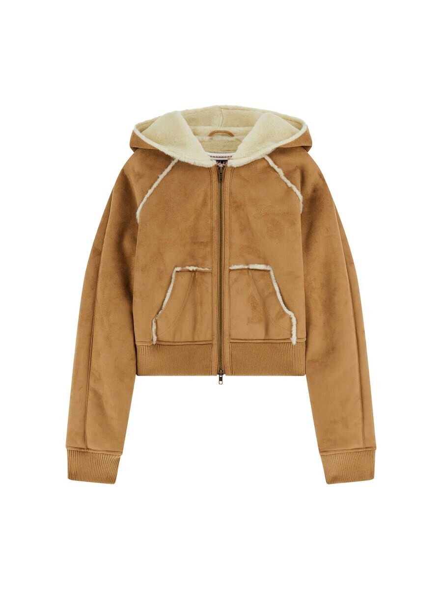 

Кожаная куртка GUESS Between-Season Jacket, светло-коричневый