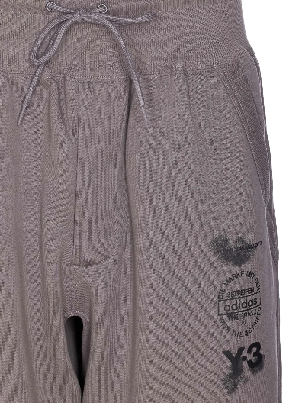 Спортивные брюки с манжетами из коллаборации с Adidas Y-3, серый — фото 4