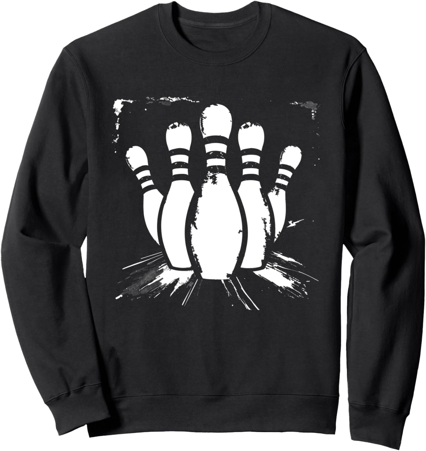 

Толстовка с рисунком кегли для боулинга Funny Bowling Instructor T-Shirt And Giveaway, черный