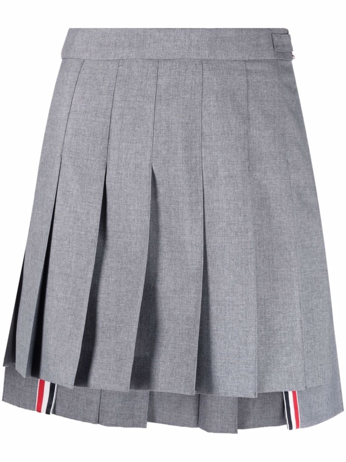 

Юбка мини со складками Thom Browne, серый