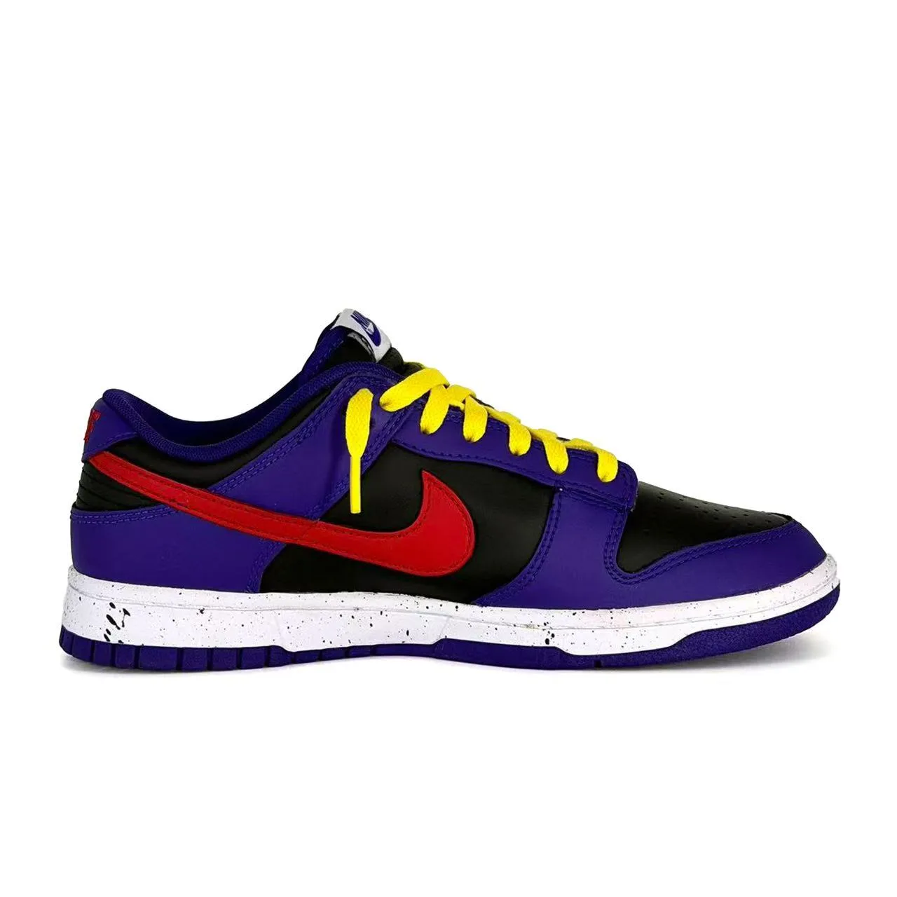 Nike Кроссовки для скейтбординга Dunk Scorpion Lei, низкие, облегченные, противоскользящие, из спилка коровьей кожи, фиолетовые, мужские — фото 3