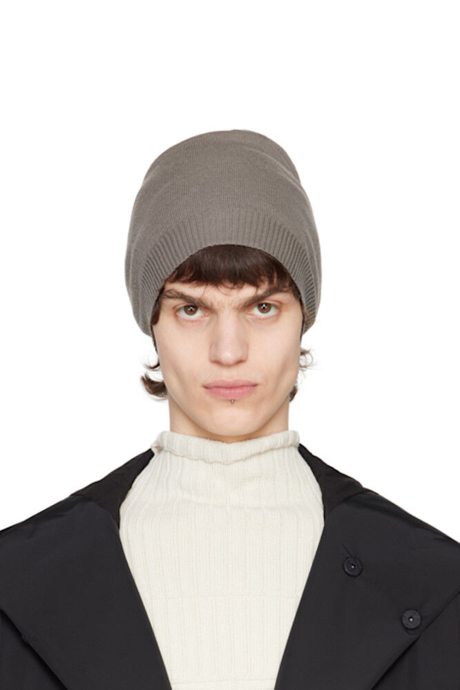 

Серая голливудская шапка среднего размера Rick Owens