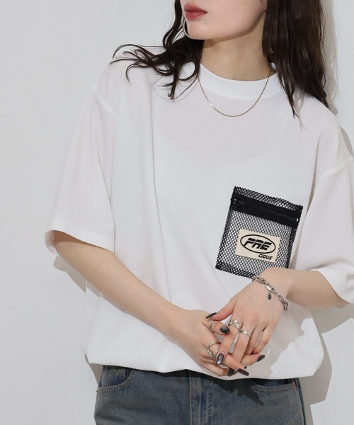 

Футболка с коротким рукавом, жаккардовая ткань Dry Jacquard Spindle FUNALIVE, белый