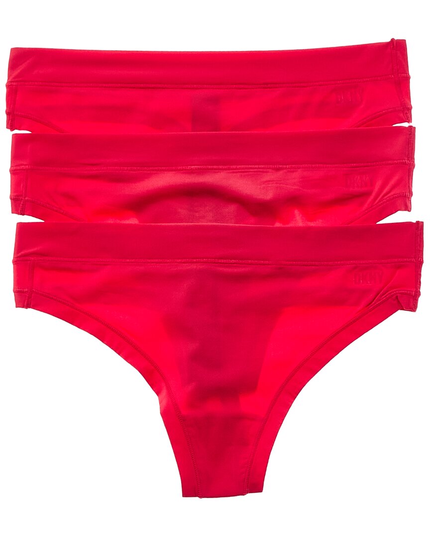 

Трусики-стринги DKNY Active Comfort, 3 шт, розовый