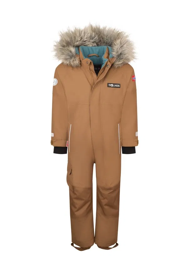 Детский зимний комбинезон kirkenes Trollkids, Bronze/ Stormy Blue