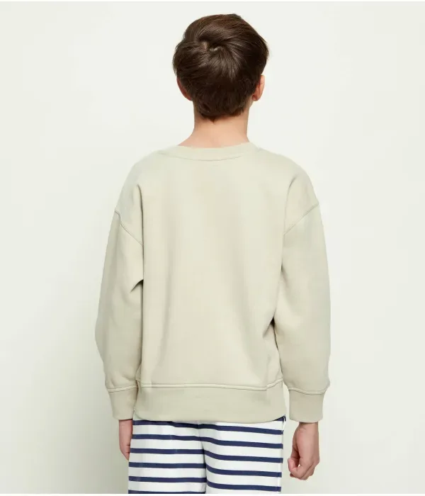 Толстовка relaxed fit Polo Ralph Lauren, бежевый — фото 3