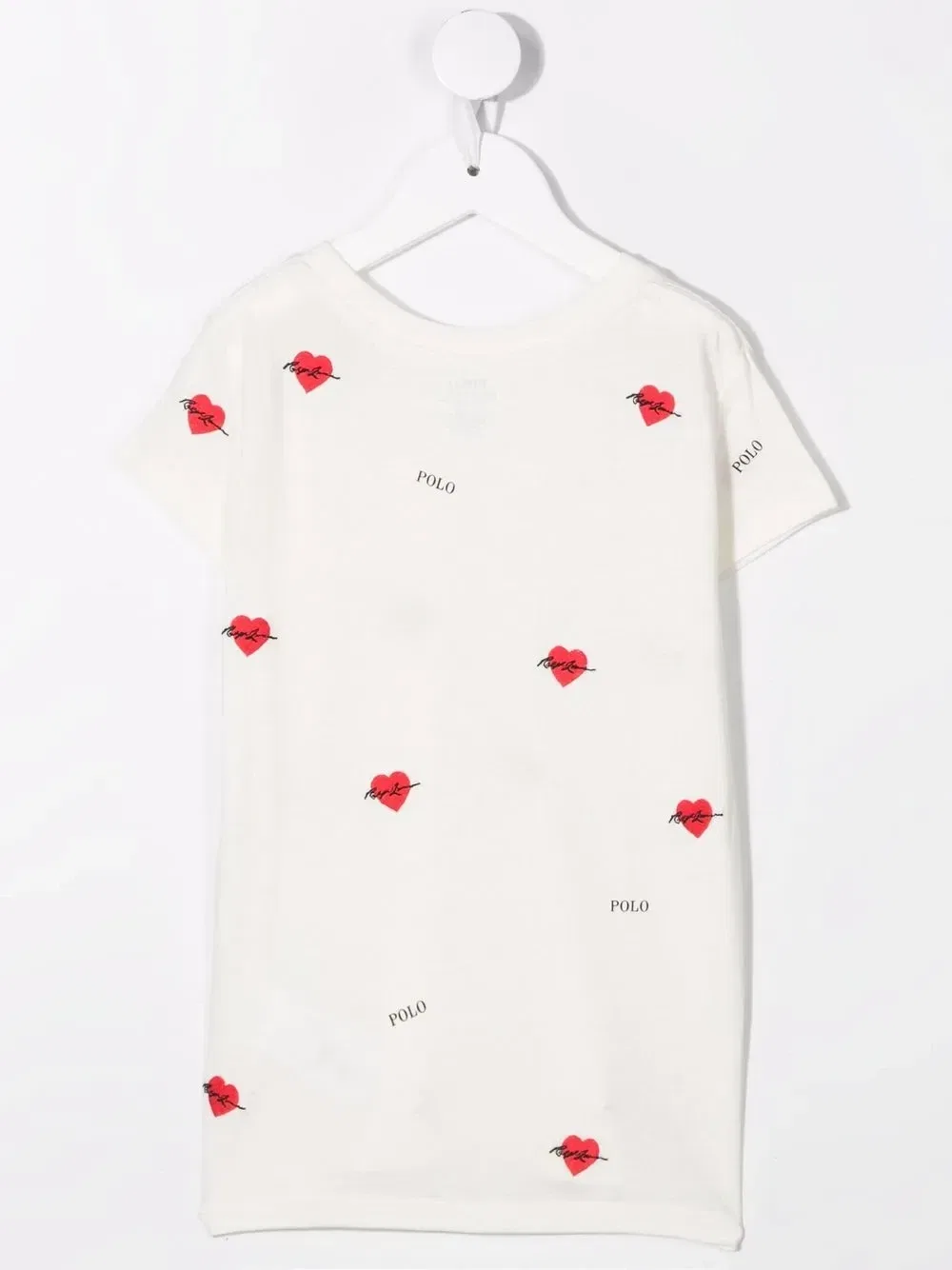 Футболка с вышивкой Polo Ralph Lauren Kids, белый — фото 2