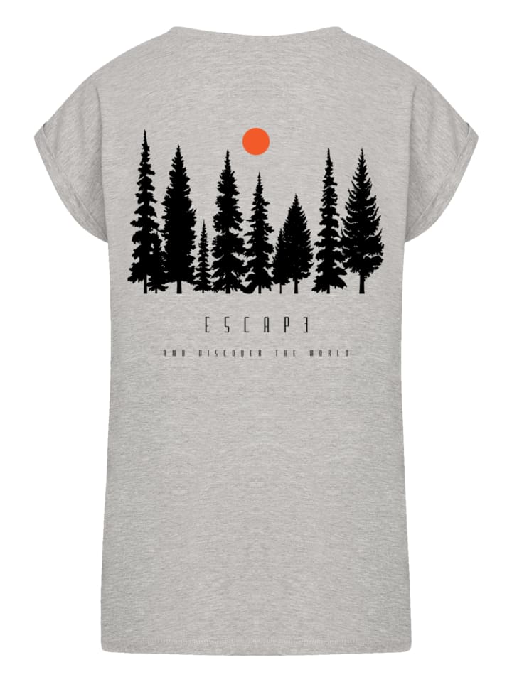 

Футболка с удлиненными плечами Escape Discover the World Forest серого цвета в крапинку F4NT4STIC, Серый, Футболка с удлиненными плечами Escape Discover the World Forest серого цвета в крапинку F4NT4STIC