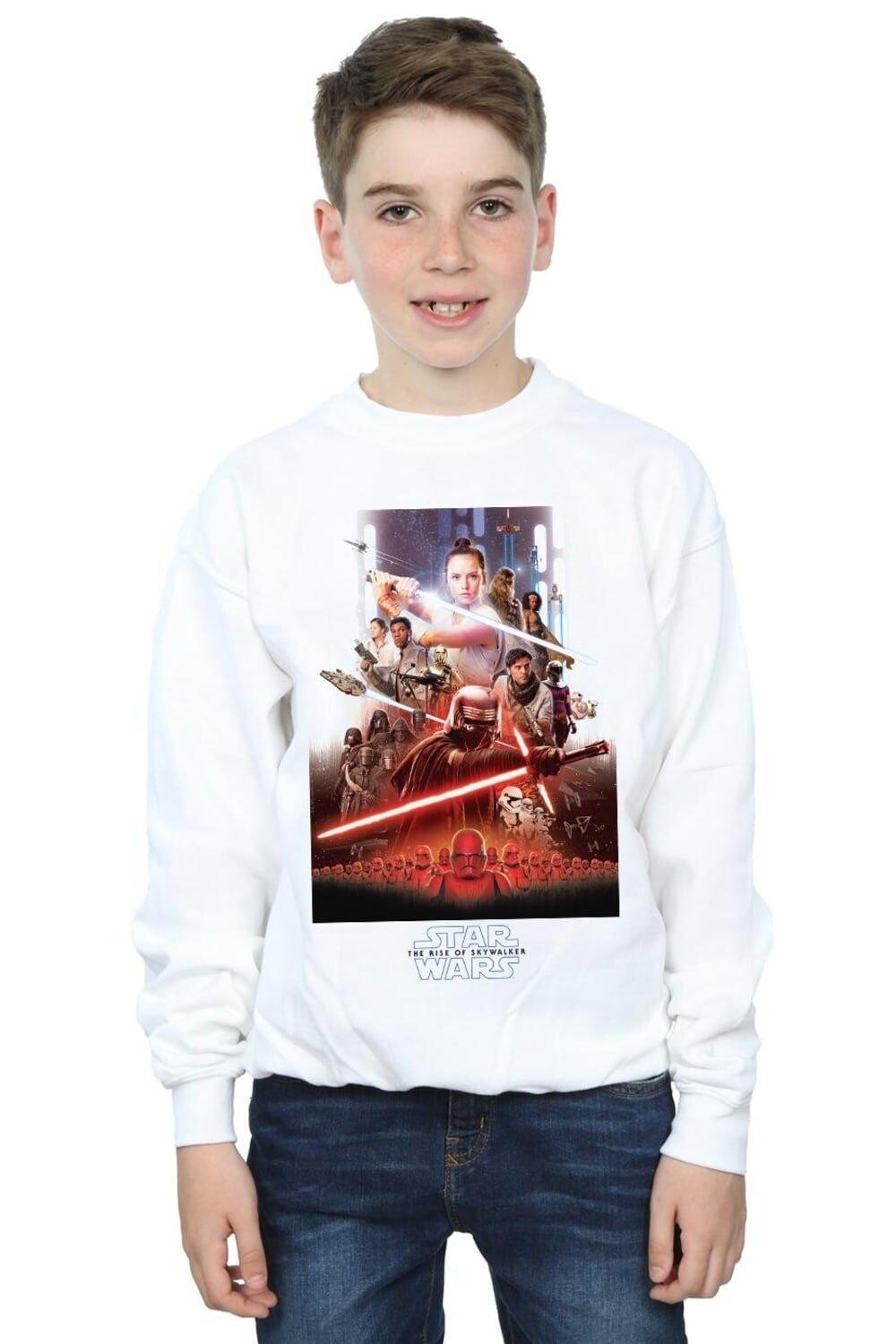 

Толстовка с плакатом «Звездные войны: Скайуокер. Восхождение» Star Wars, белый