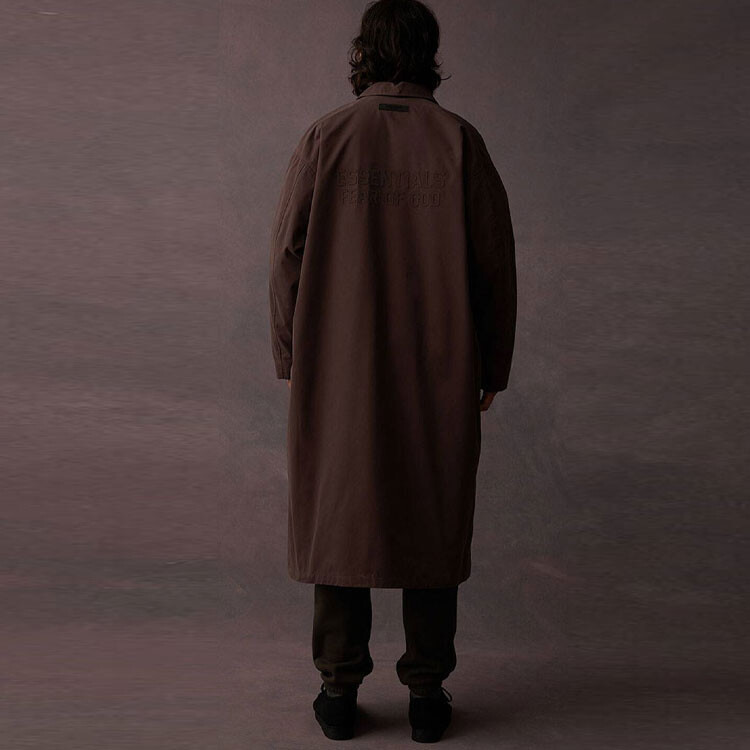 Пальто-тренч Drop2 SS23 унисекс сливово-фиолетовый Fear Of God Essentials, цвет Plum — фото 3