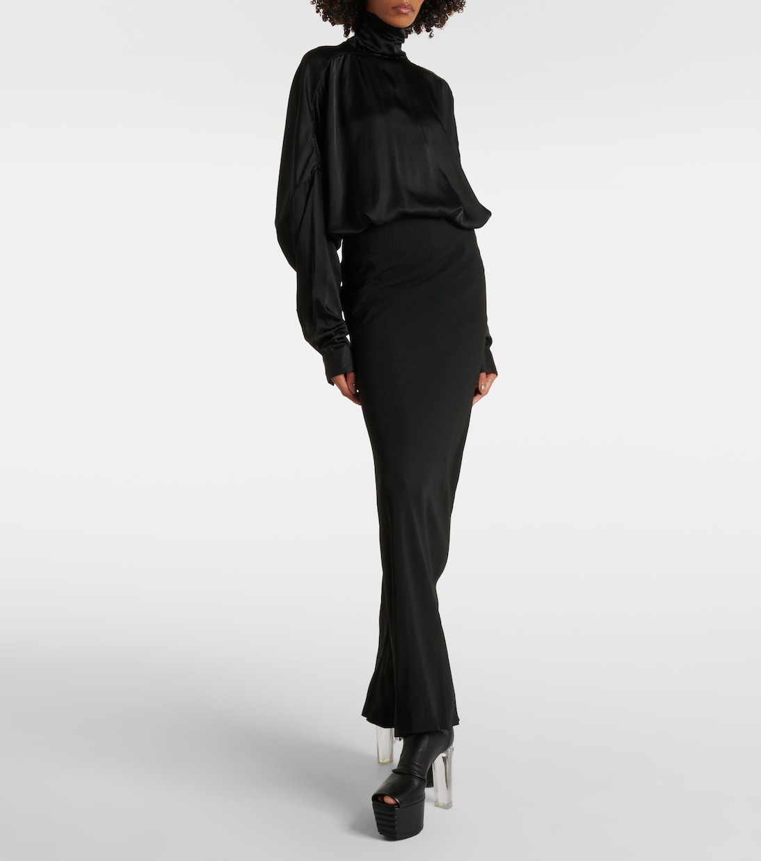 

Юбка макси Coda Rick Owens, черный