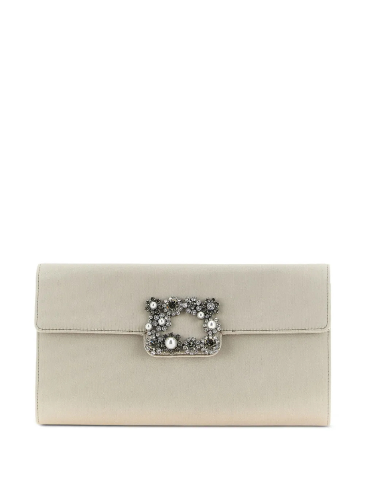 

Клатч Roger Vivier Efflorescence с драгоценными камнями, нейтральный