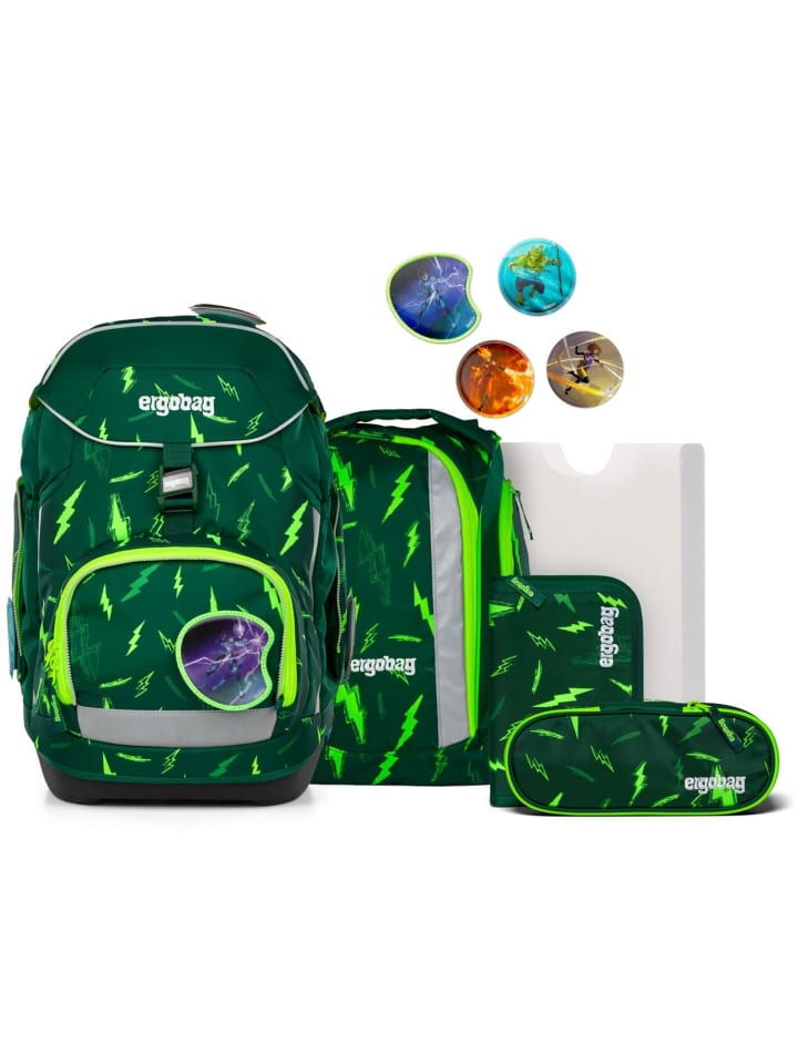 

Ergobag Набор школьных рюкзаков, 6 предметов, Bärtastisch 2025, зеленый
