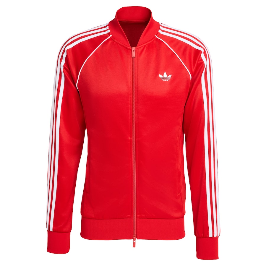 

Толстовка с капюшоном на молнии ADIDAS ORIGINALS SST, красный
