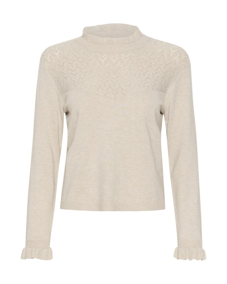 

Тонкий вязаный свитер Cream Sweater Villea, экрю