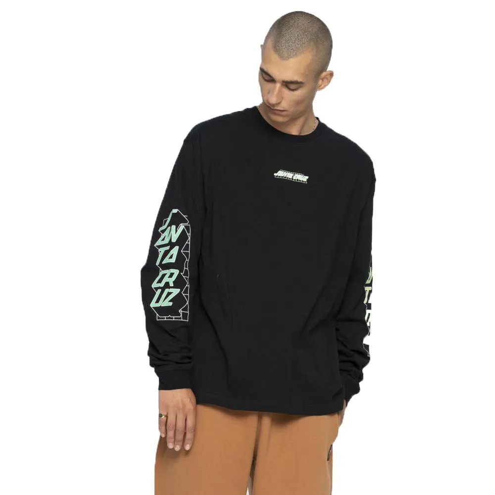 

Футболка с длинным рукавом Santa Cruz Realm dot, черный