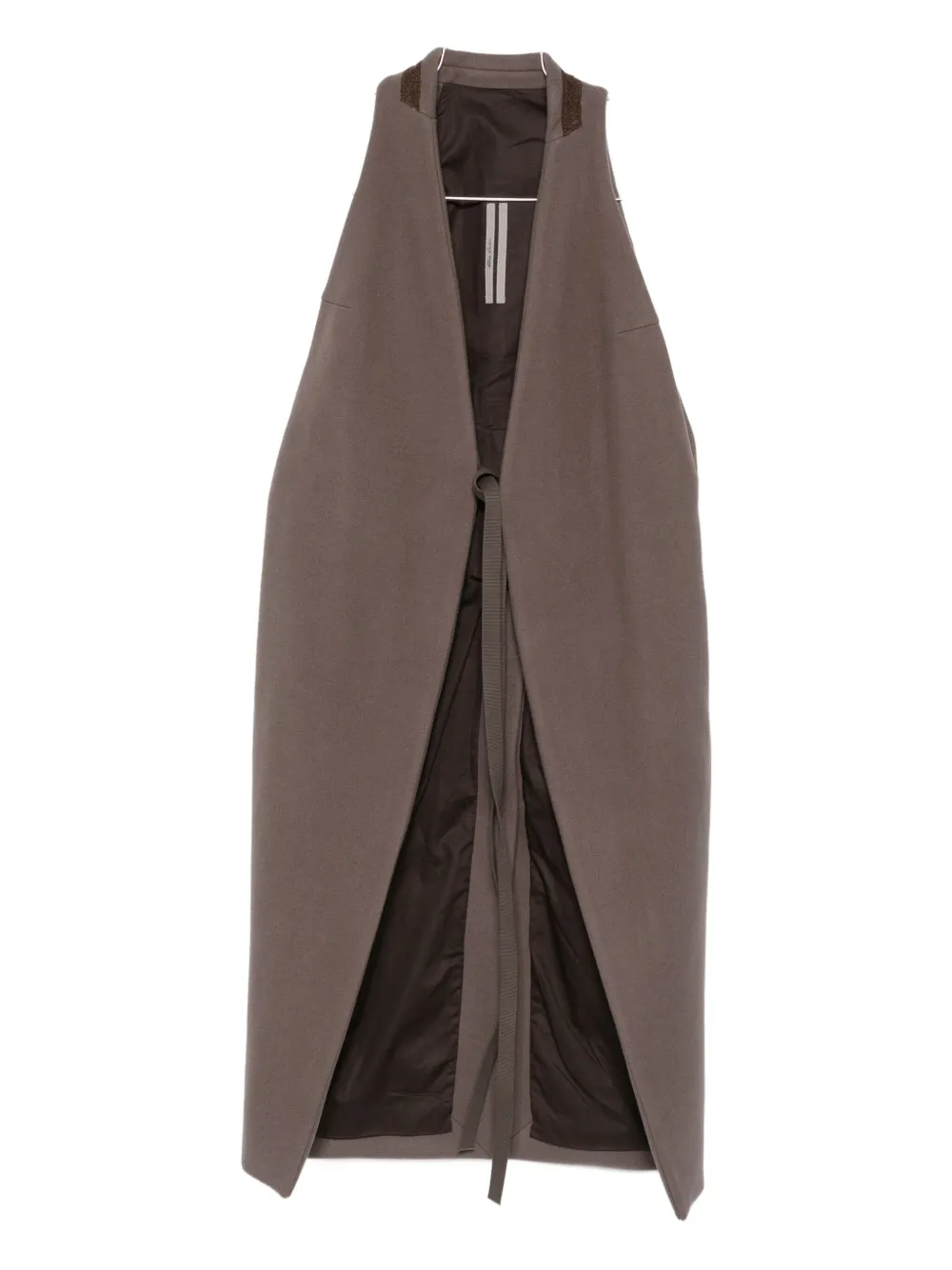 

Безрукавная накидка на завязках Rick Owens, серый