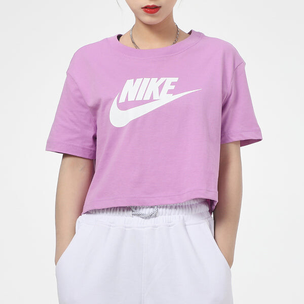 Футболка спортивная основные с круглым вырезом Nike, фиолетовый — фото 3