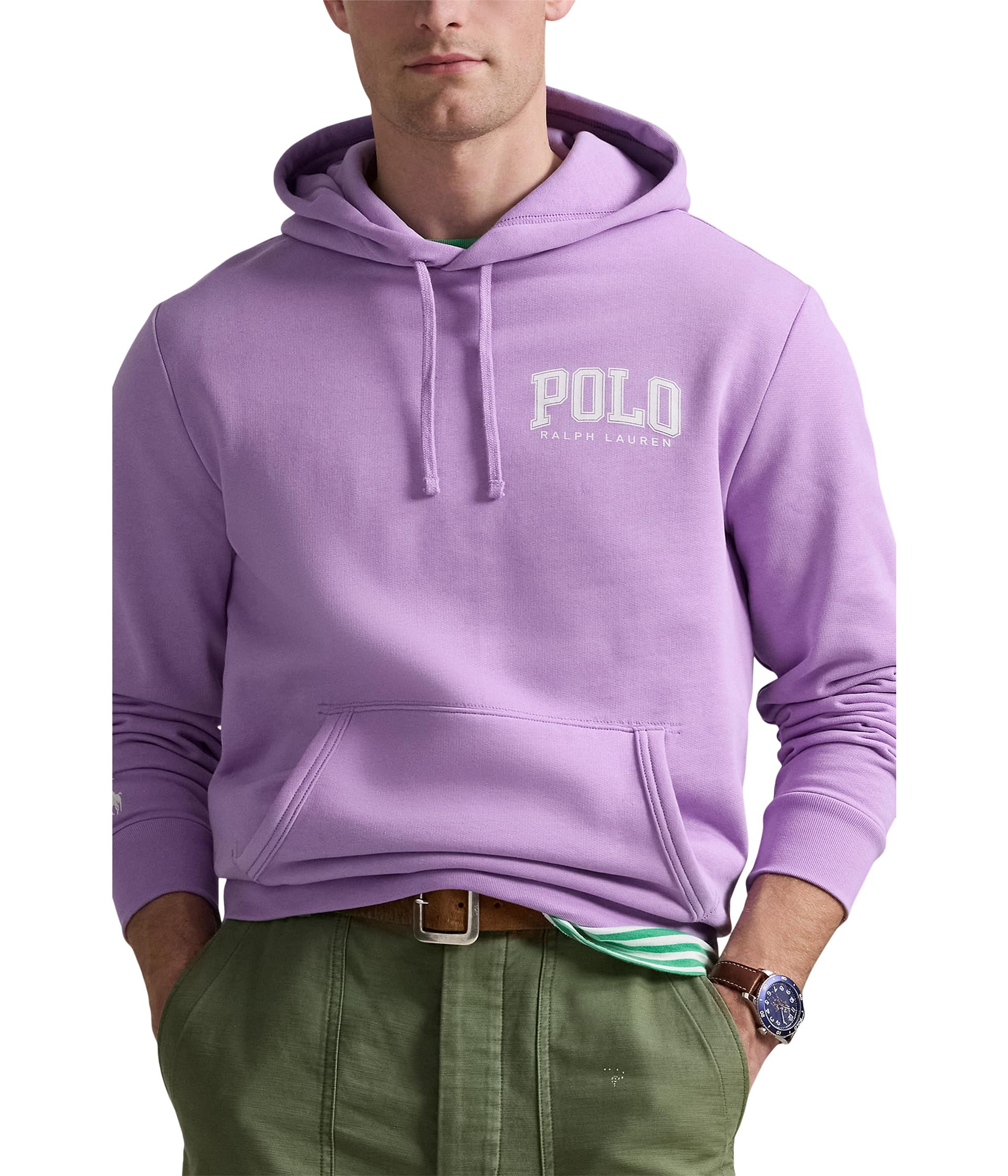 

Худи Polo Ralph Lauren The RL Fleece Hoodie, цвет Light Lilac