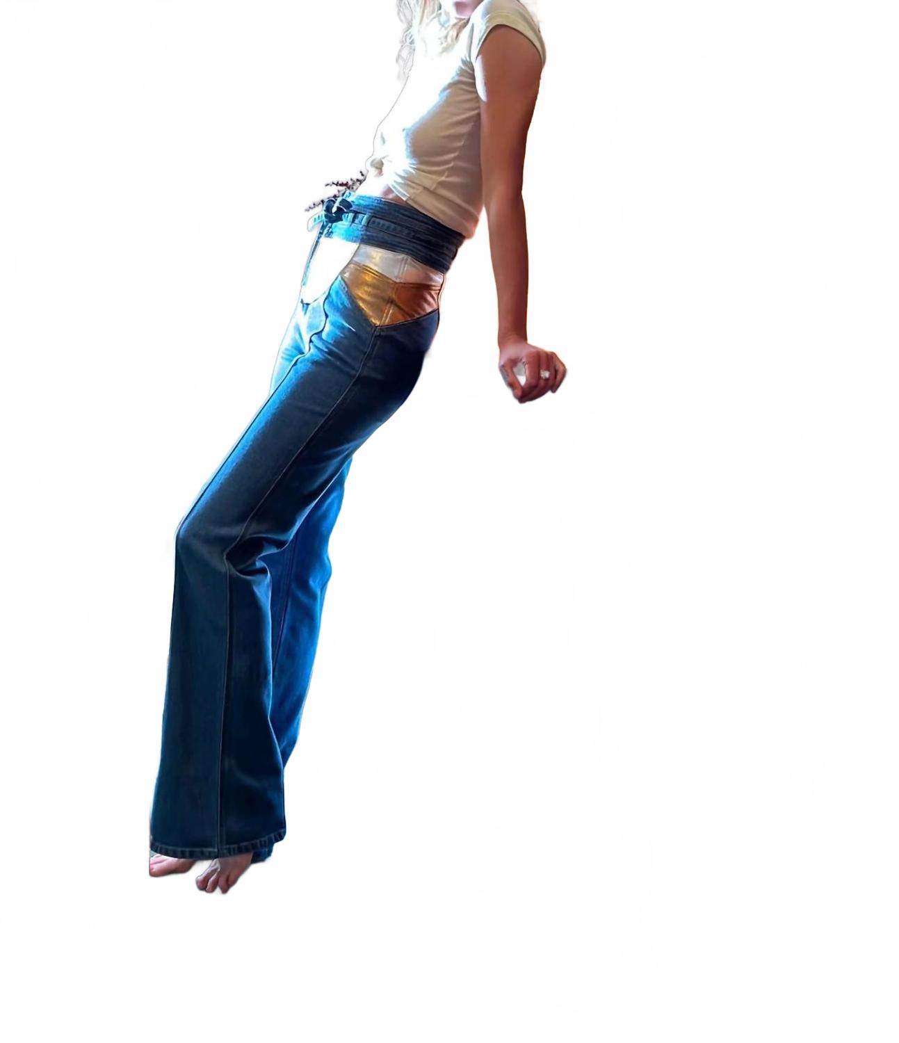 

Женские джинсы Sun Gold синего цвета Stoned Immaculate