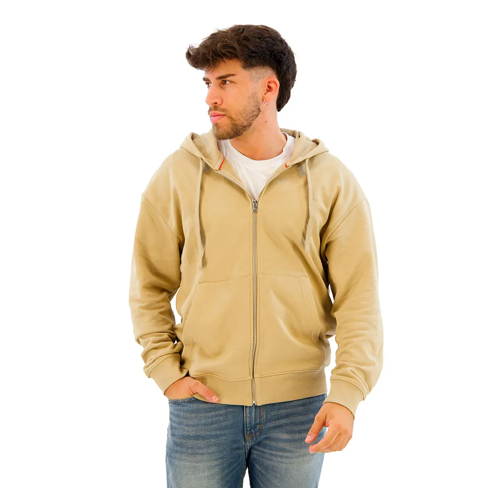 

Толстовка HUGO Dapozip 10249110 01 full zip, бежевый