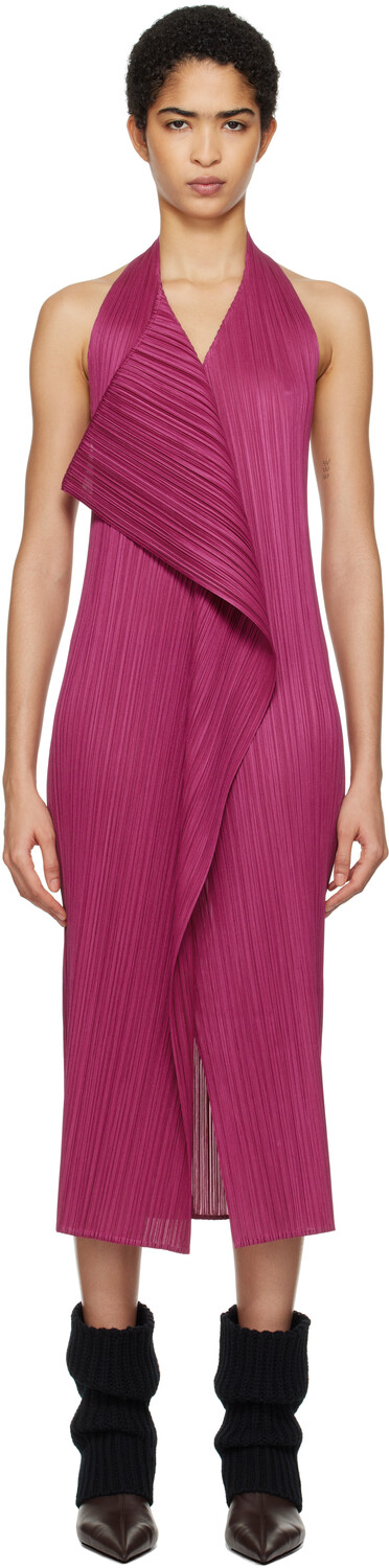 

Розовое платье макси Monthly Colors November PLEATS PLEASE ISSEY MIYAKE