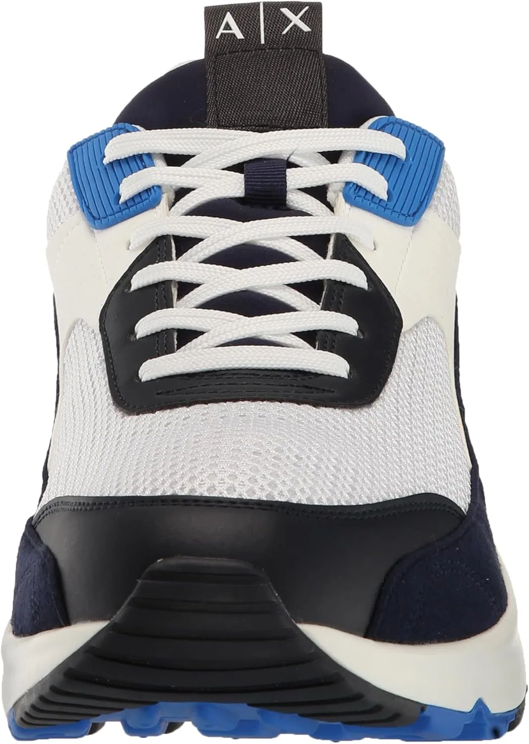 Мужские кроссовки Armani Exchange из микрозамши разных оттенков, Navy Nav Blue Op Wht — фото 2