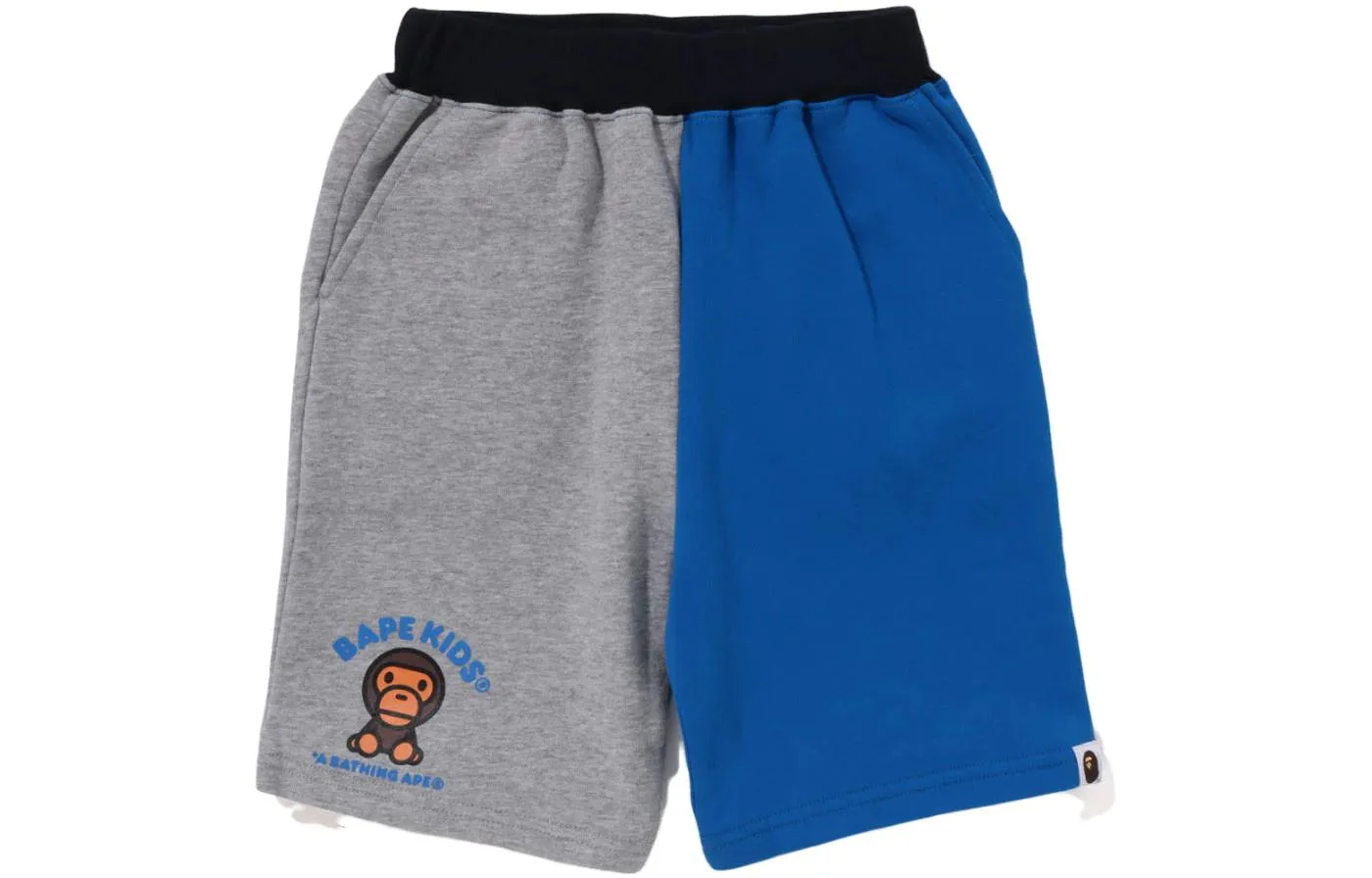 Детские шорты A BATHING APE, экрю — фото 4