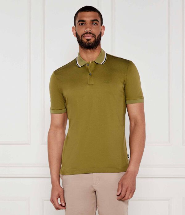 

Рубашка поло Пенроуз 38 Slim fit Boss, серый