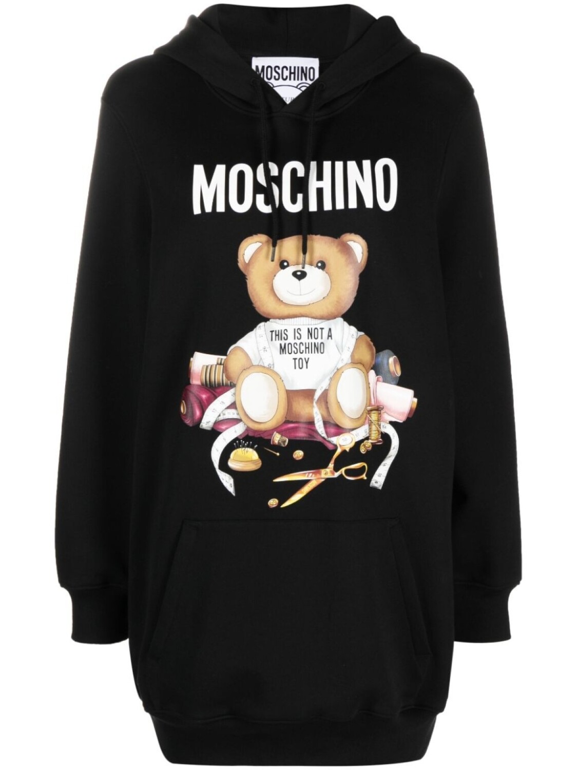 

Moschino платье-худи Teddy Bear, черный