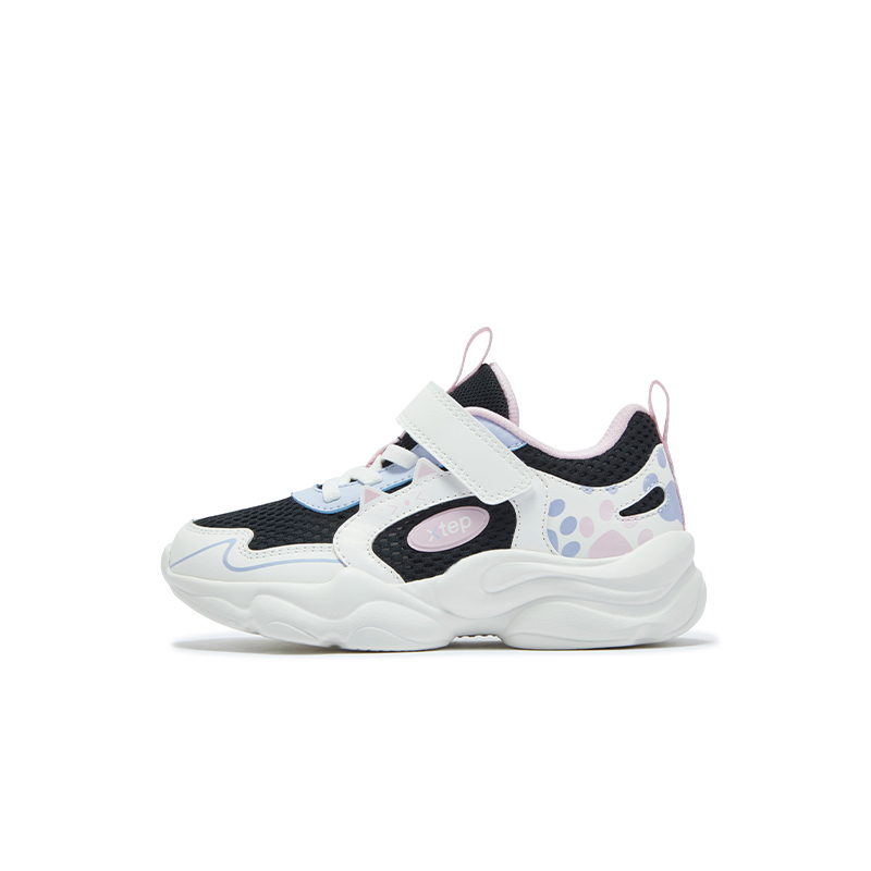 

XTEP Детские повседневные кроссовки из черного холста с белыми вставками для детей от 3 до 7 лет